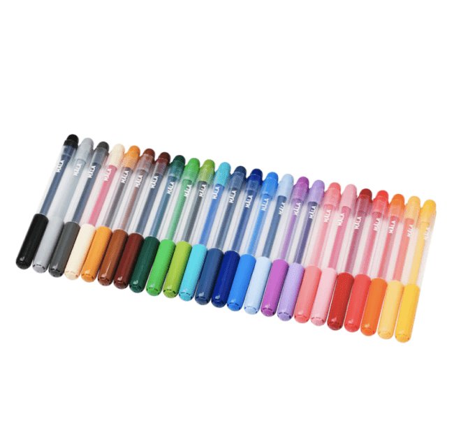 Colored felt tip pen set.