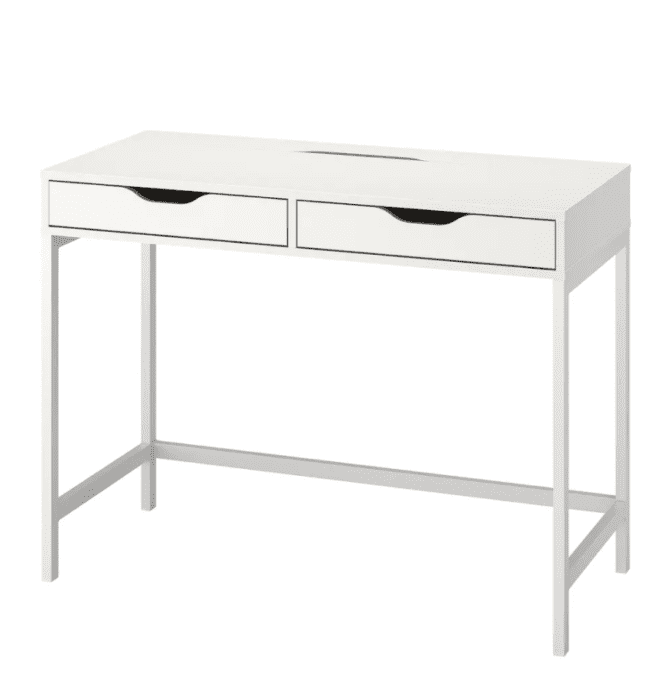 White IKEA Alex Desk