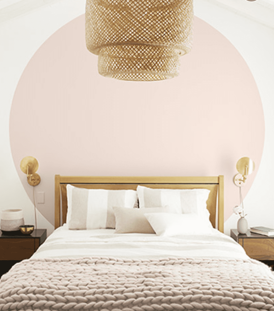 Pink bedroom walls
