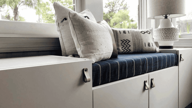 15 IKEA DIY Window Seat & Bench Hacks
