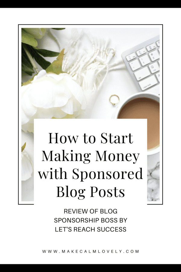 How to start making money with sponsored blog posts