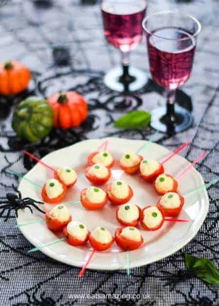 20 Easy, fast and fun Halloween Appetizers and Party Snacks #Halloween #Appetizers #PartySnacks