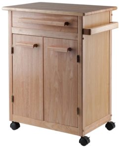 Brown wood storage cabinet