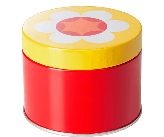 Decorative tin with lid