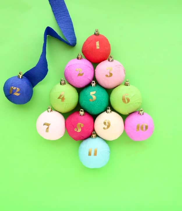 Surprise ball ornament Advent Calendar