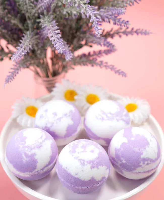 Lavender bath bombs