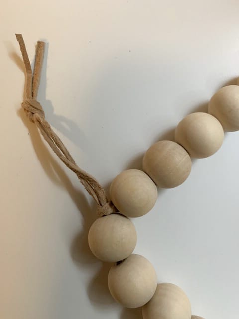 Wooden bead trivets