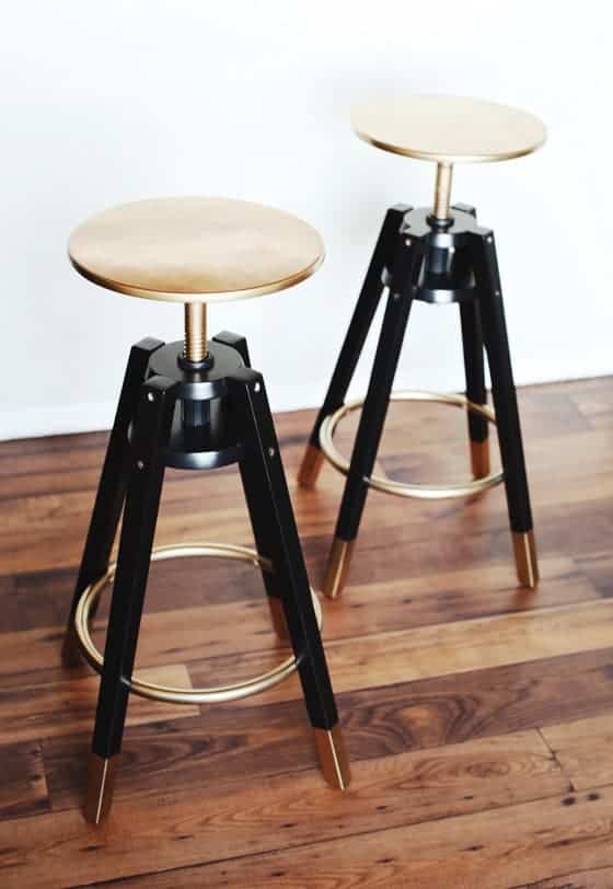 Bar stools great IKEA kitchen hack