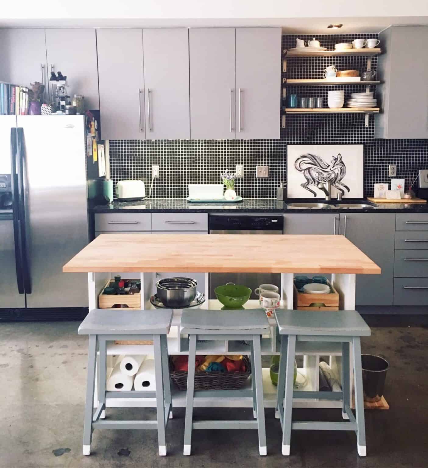 12 IKEA Kitchen Island Hacks that are Useful & Stylish