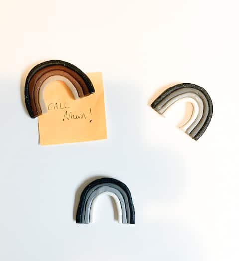 DIY Clay Rainbow Magnets