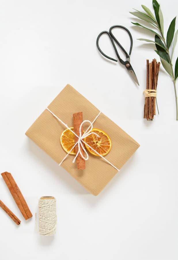 Nature inspired gift wrap