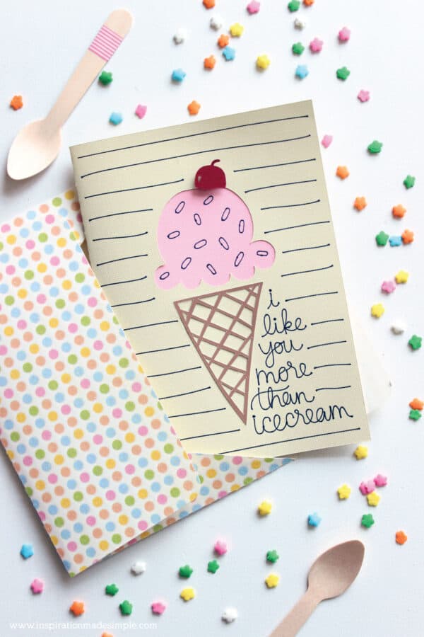 ice cream greeting card