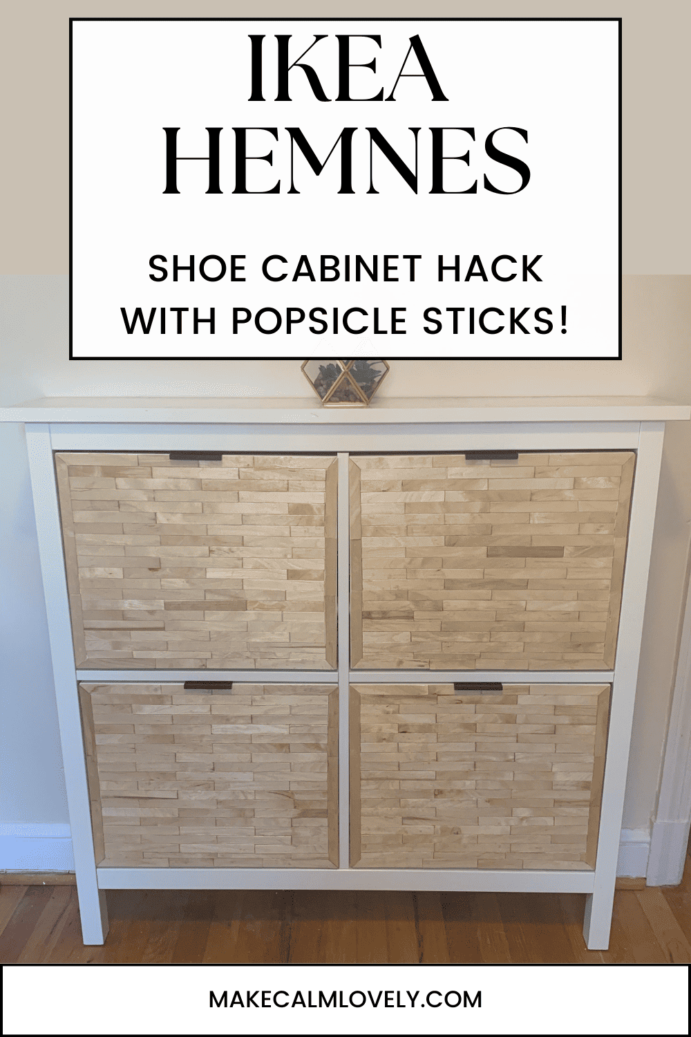 Ikea Hemnes Shoe Cabinet Diy Hack With Popsicle Sticks 1651