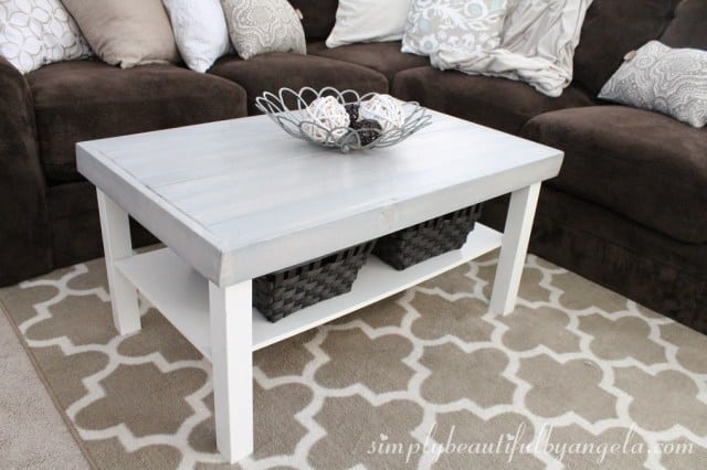 White coffee table