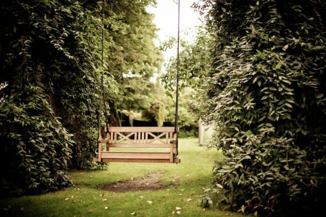 Porch swing.