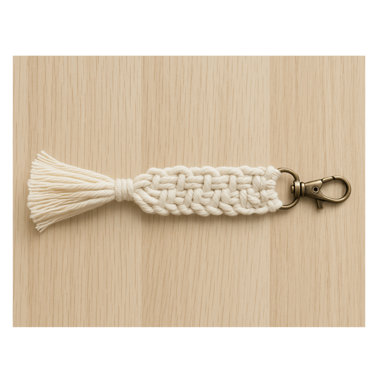 How to make DIY Macrame Keychains (Perfect for Beginners!)