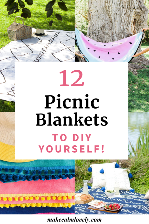 12 Picnic Blankets to DIY yourself for a more Beautiful Summer!