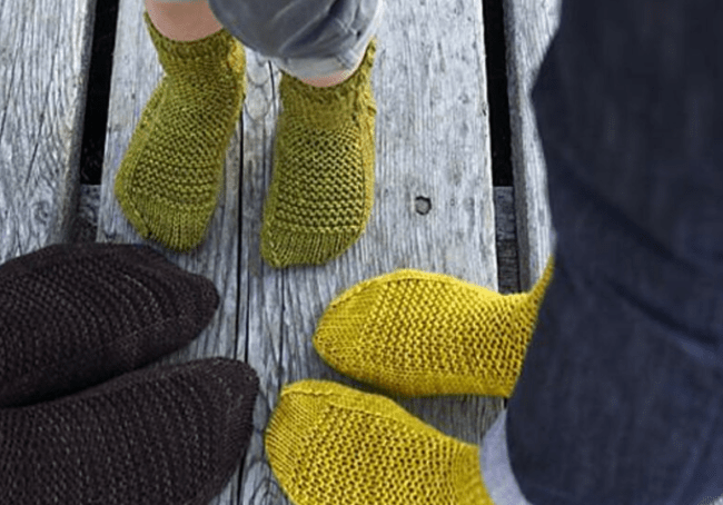 Knitted sock