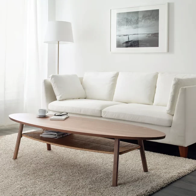 Walnut wood coffee table.